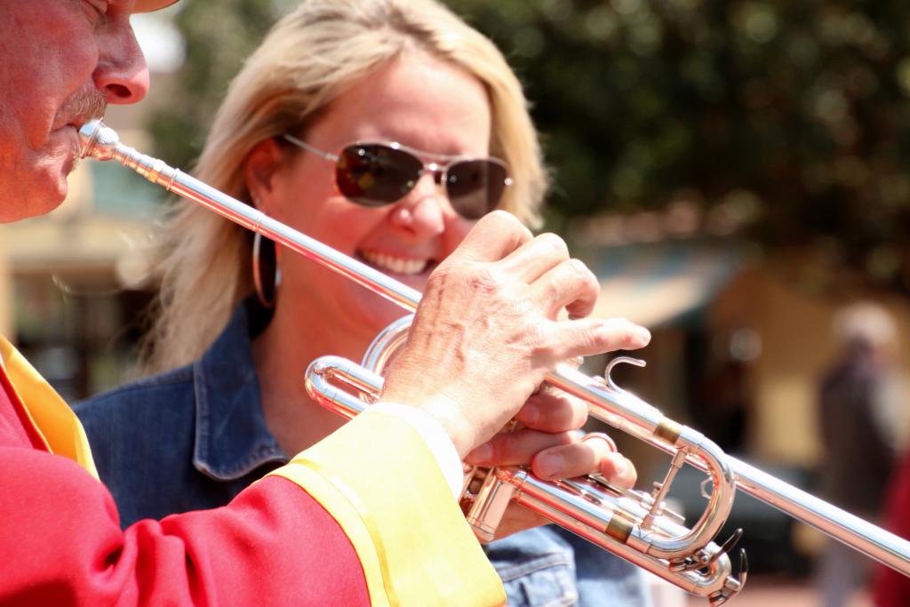 Happy Birthday by Santa Anita trumpeter Jay Cohen. (Julie June Stewart photo)